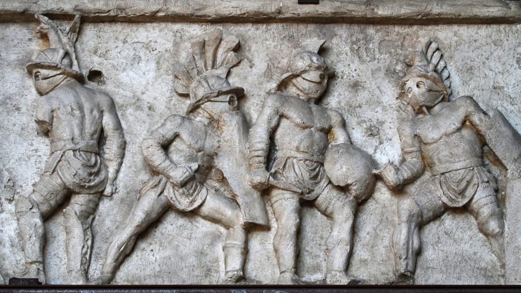 Bassorilievo con Gladiatori